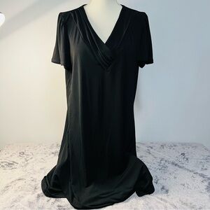 JMS Easy Dressing Black Short Sleeve V-Neck Dress Women’s Size 1X (16W)